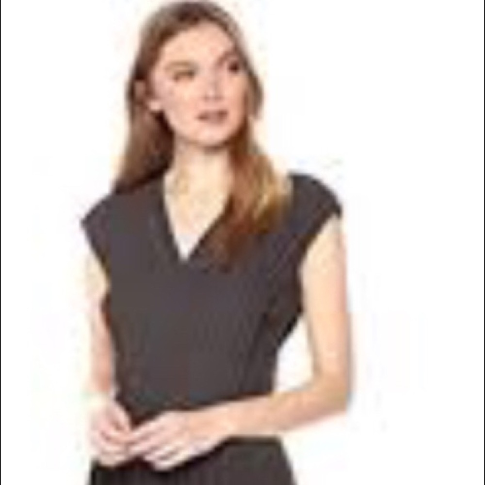 Dear Drew charcoal grey dress with pleats
